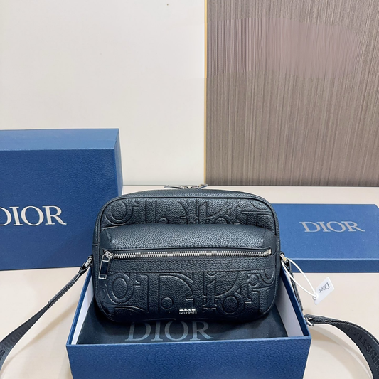 DIOR Oblique Leather Crossbody Bag