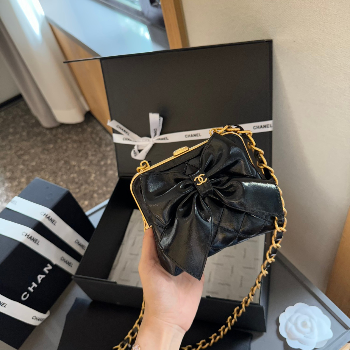Chanel Frog Mouth Bag
