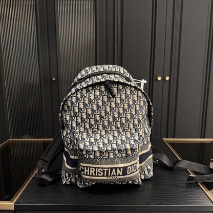DIOR Monogrammed Backpack Bag