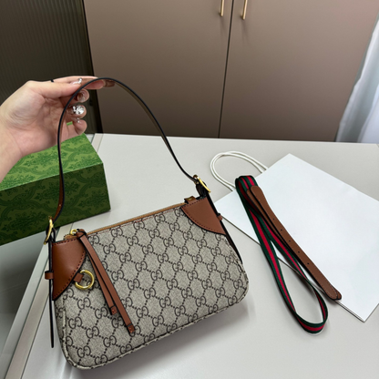 Gucci Emblem Croissant Bag