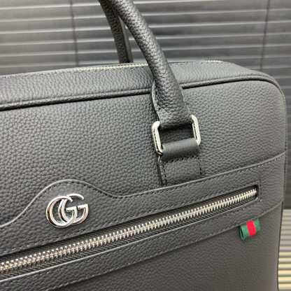 Gucci Black Leather Business Bag