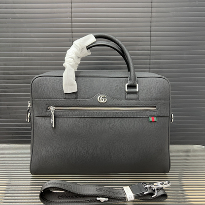 Gucci Black Leather Business Bag