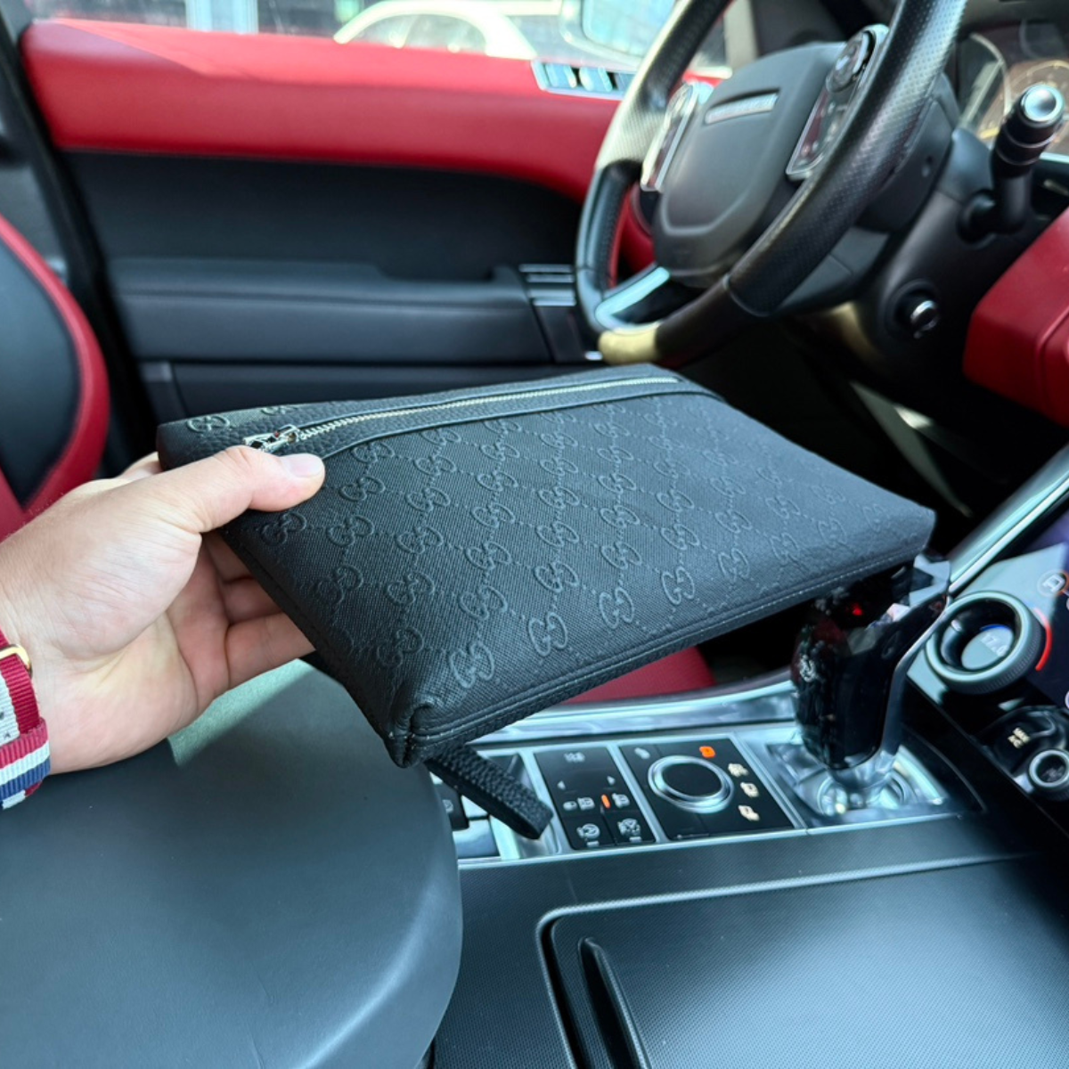 Gucci Leather Clutch Bag