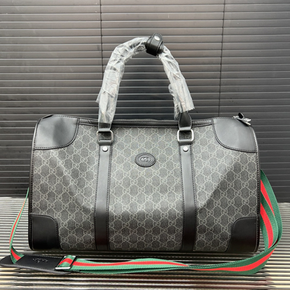 Gucci Jacquard Embroidered Travel Bag