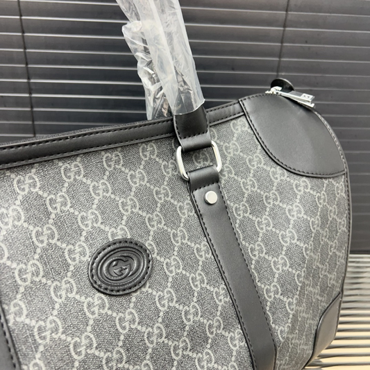Gucci Jacquard Embroidered Travel Bag