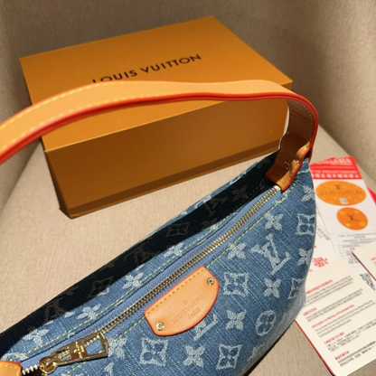 LV Denim Dumpling Bag