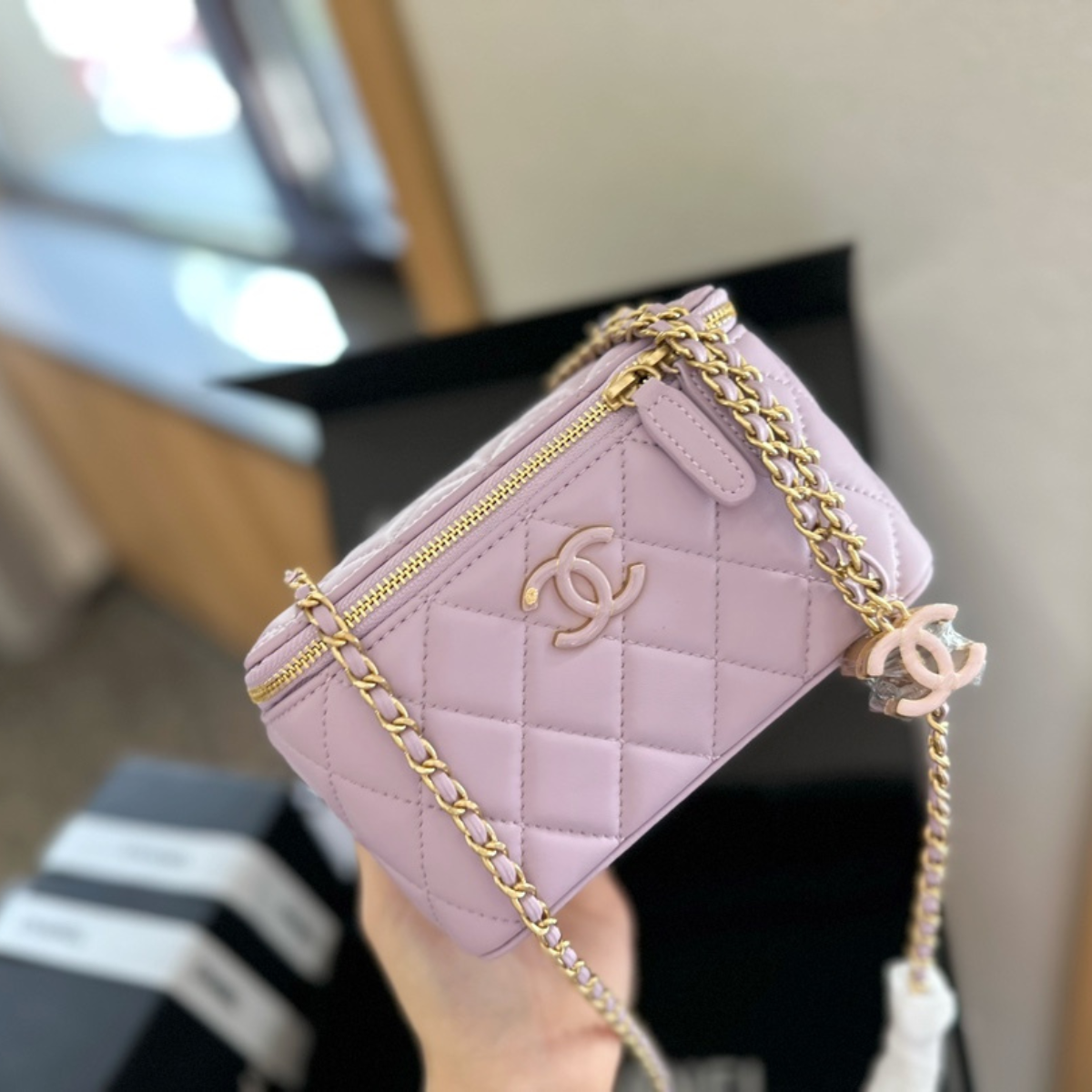 Chanel Enamel Clasp Bag