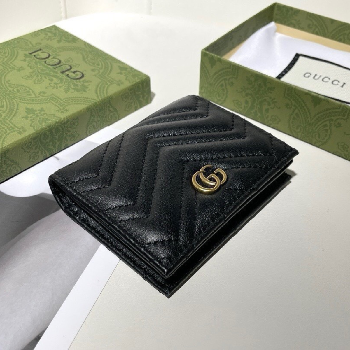 Gucci GG Logo Black Wallet