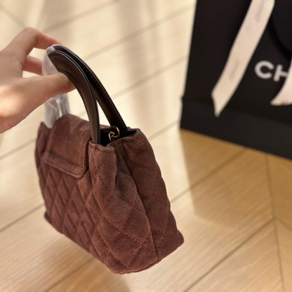 Chanel Kelly Suede Bag