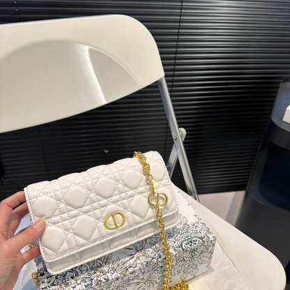 Dior Cannage Chain Clutch Bag