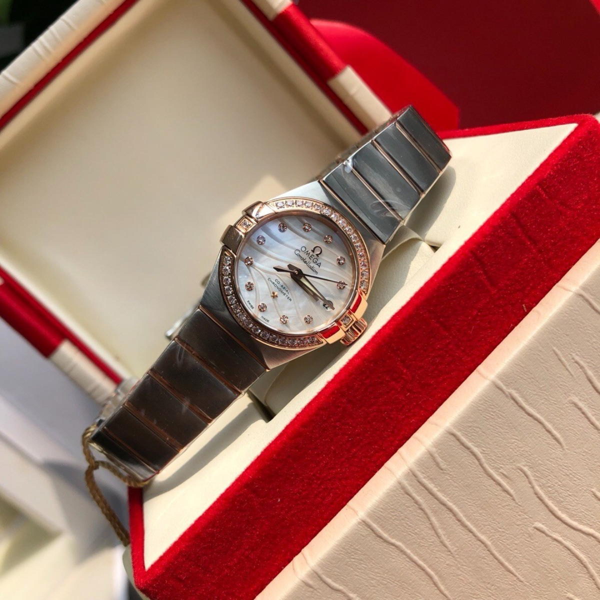 Omega Constellation Elegant Ladies Diamond Watch
