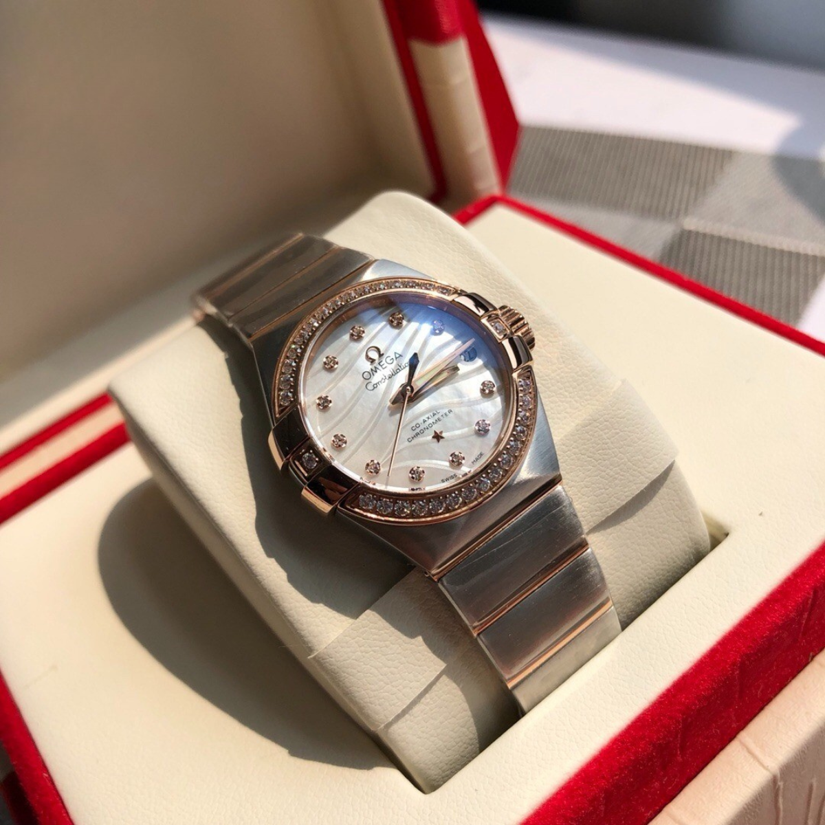 Omega Constellation Elegant Ladies Diamond Watch