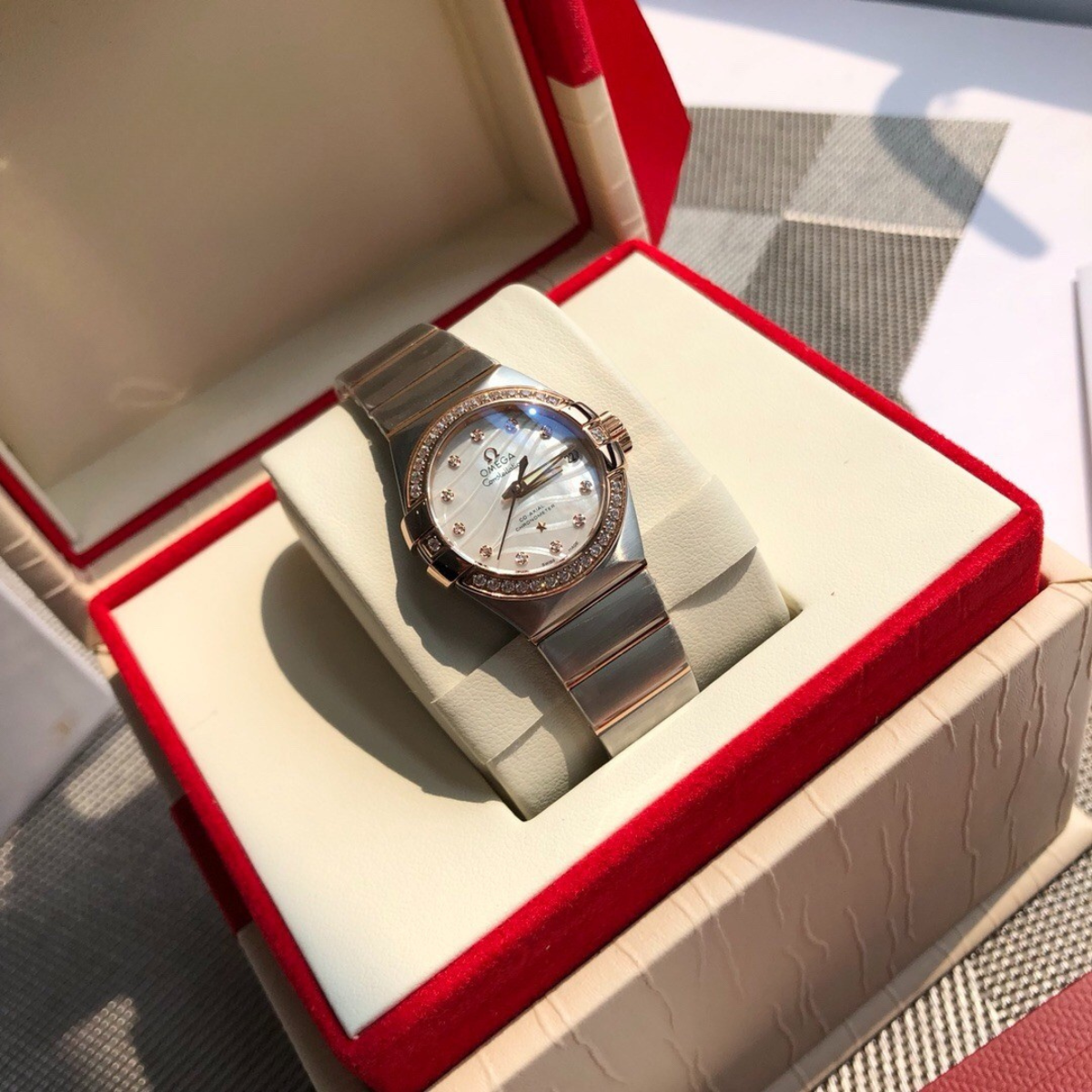 Omega Constellation Elegant Ladies Diamond Watch