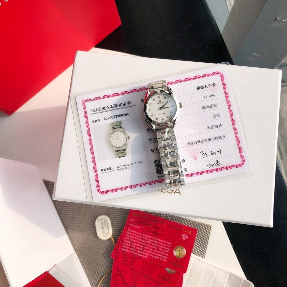 Omega Aqua Terra Ladies Diamond Watch