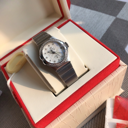 Omega Constellation Ladies Automatic Diamond 27mm Watch