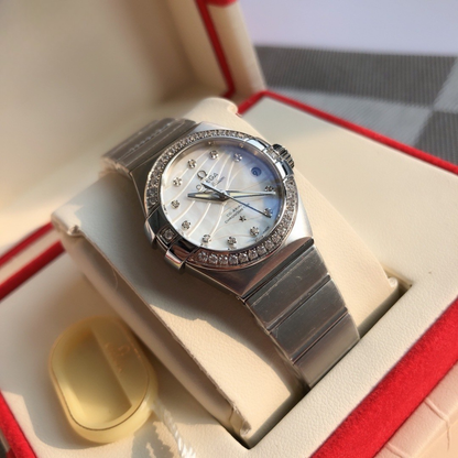 Omega Constellation Ladies Automatic Diamond 27mm Watch
