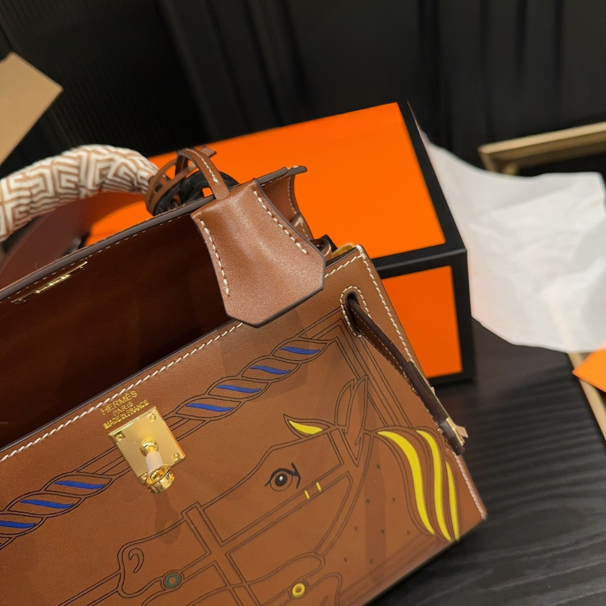 Hermès Kelly Painted Bag 25cm