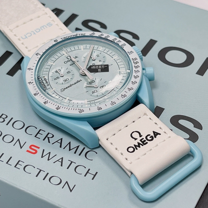 Omega Swatch Uranus Tiffany Blue Watch