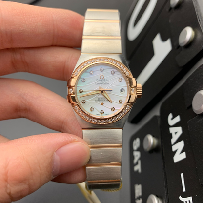 Omega Constellation Elegant Diamond Women Watch