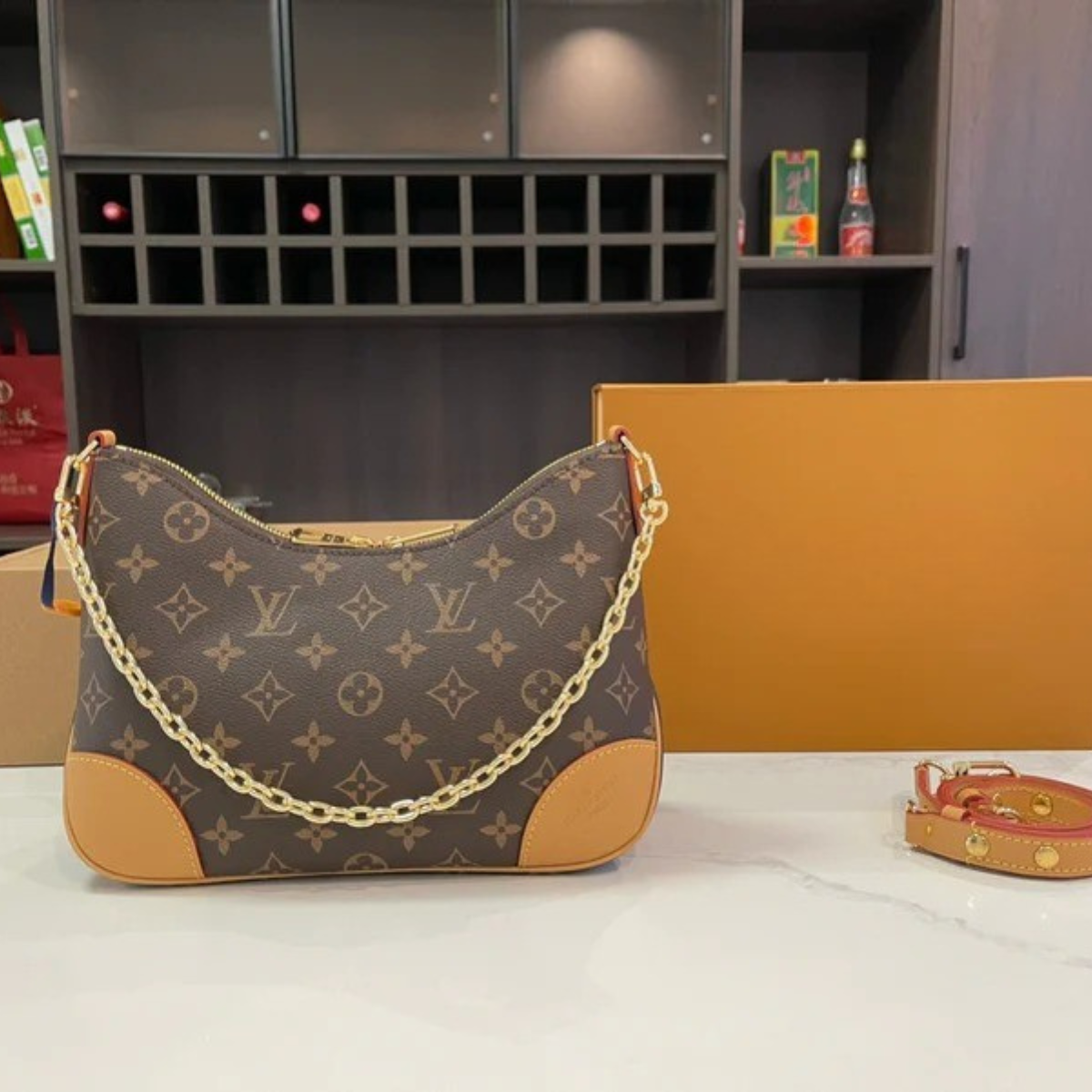 LV Boulogne Croissant Bag