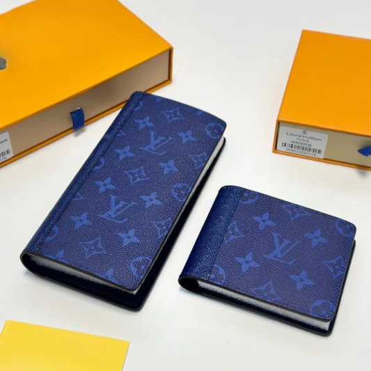 LV Blue Wallets Bag