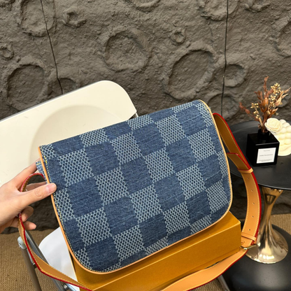 LV Denim Messenger Bag