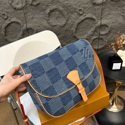 LV Denim Messenger Bag