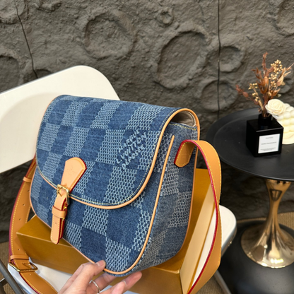 LV Denim Messenger Bag