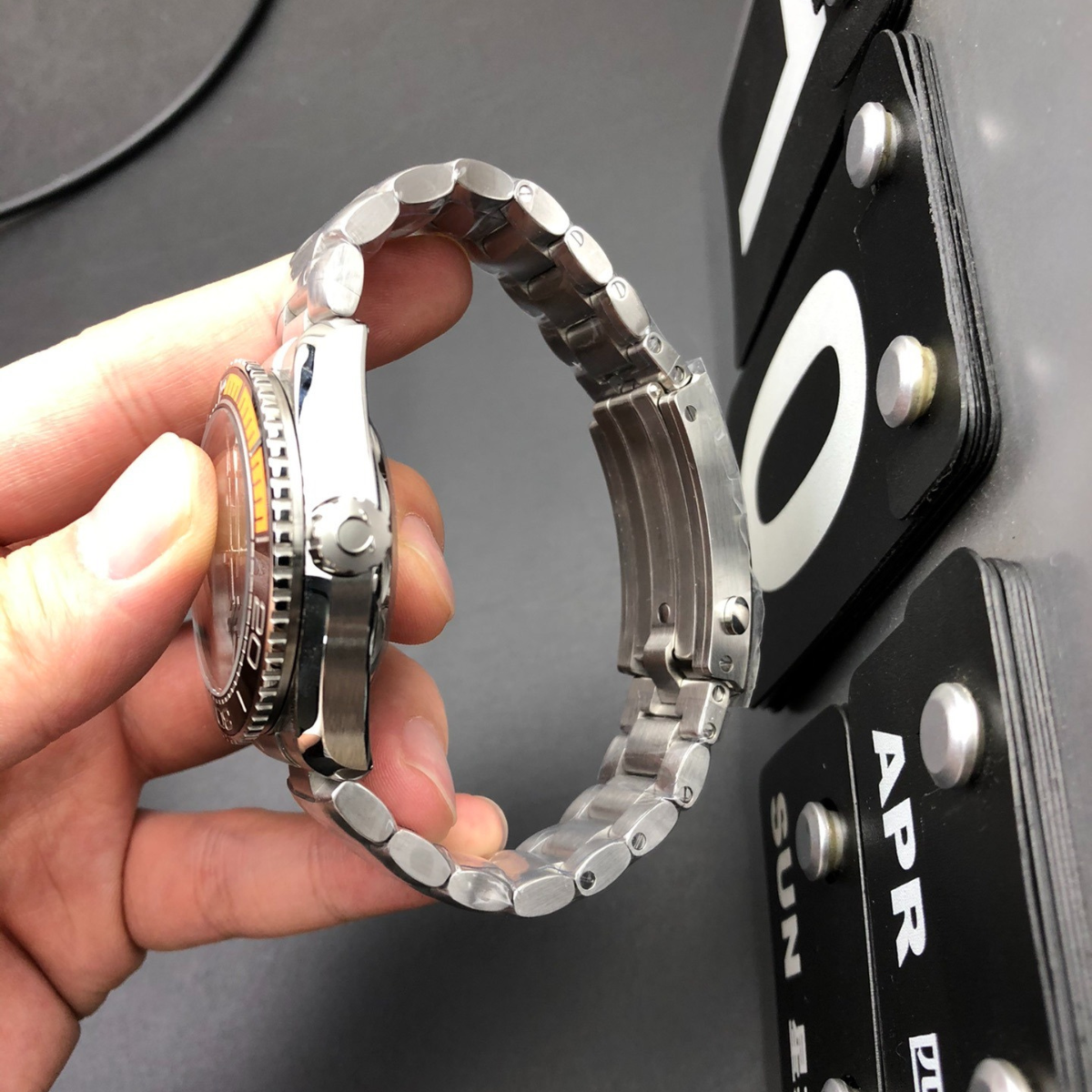 Omega Quarter Orange Watch