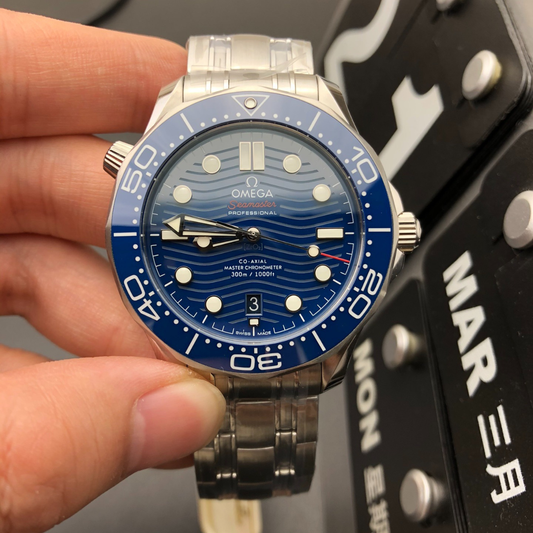 Omega Blue Seahorse 300 Watch