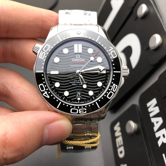 Omega Black Seahorse 300 Watch