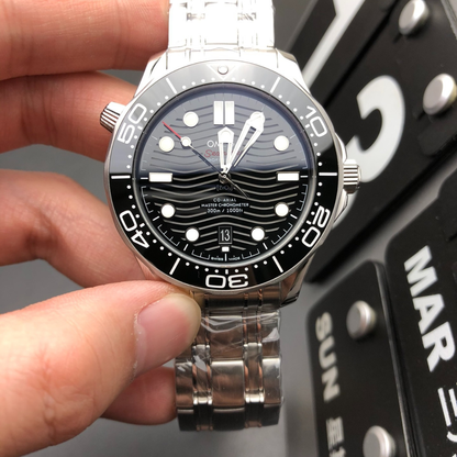 Omega Black Seahorse Watch
