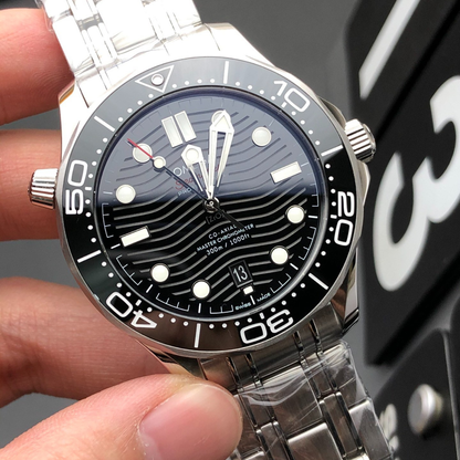 Omega Black Seahorse Watch