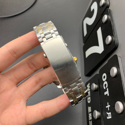 Omega Two-Tone Blue Seahorse Watch