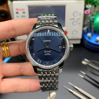 Omega Blue Butterfly Fly Watch