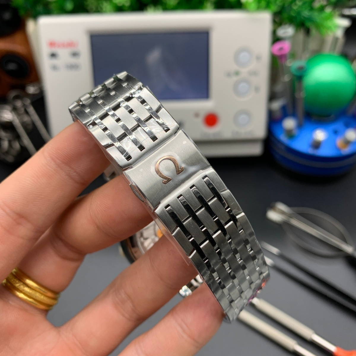 Omega Blue Butterfly Fly Watch