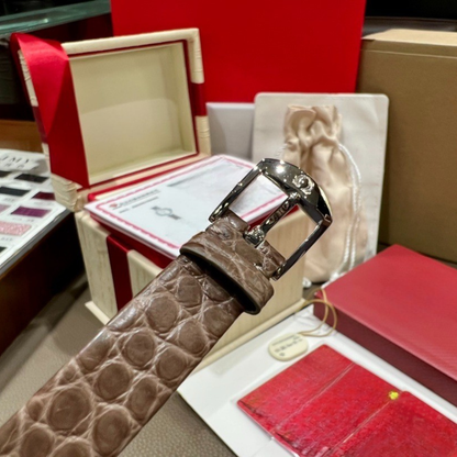 Omega Leather Strap Ladies Watch