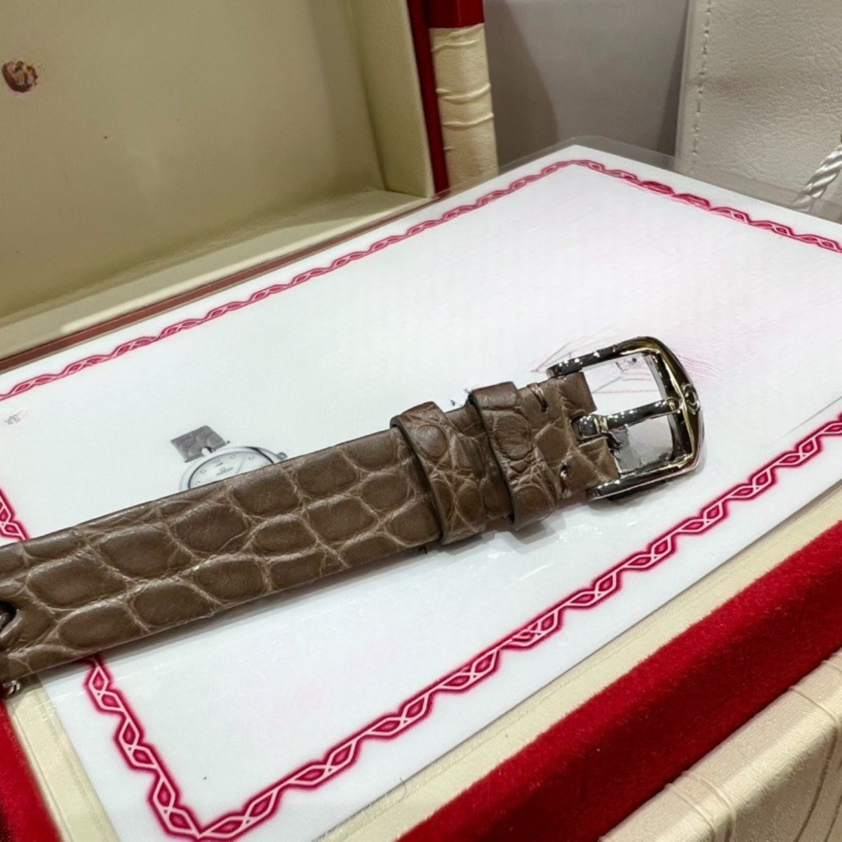 Omega De Ville Ladies Leather Strap Watch