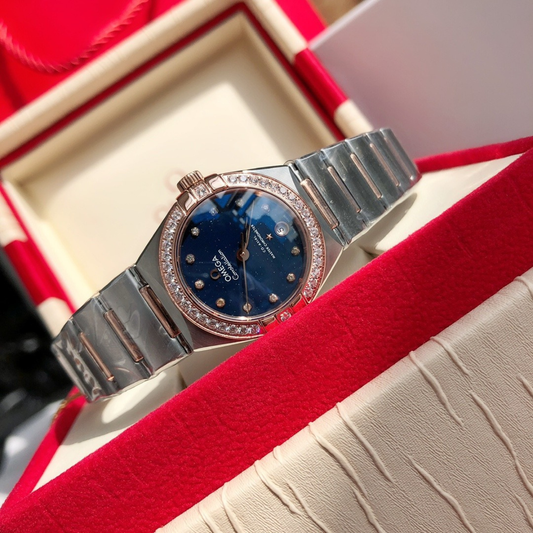 Omega Constellation Blue Dial Ladies Watch