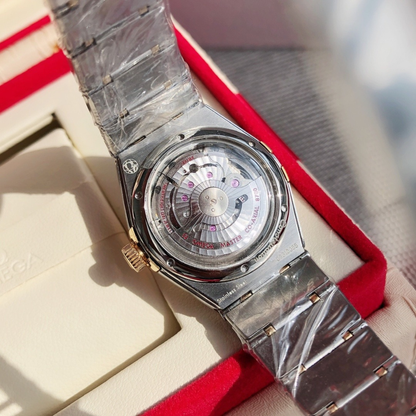 Omega Stainless Steel Gold-Tone Ladies Watch