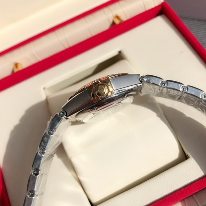 Omega Stainless Steel Gold-Tone Ladies Watch