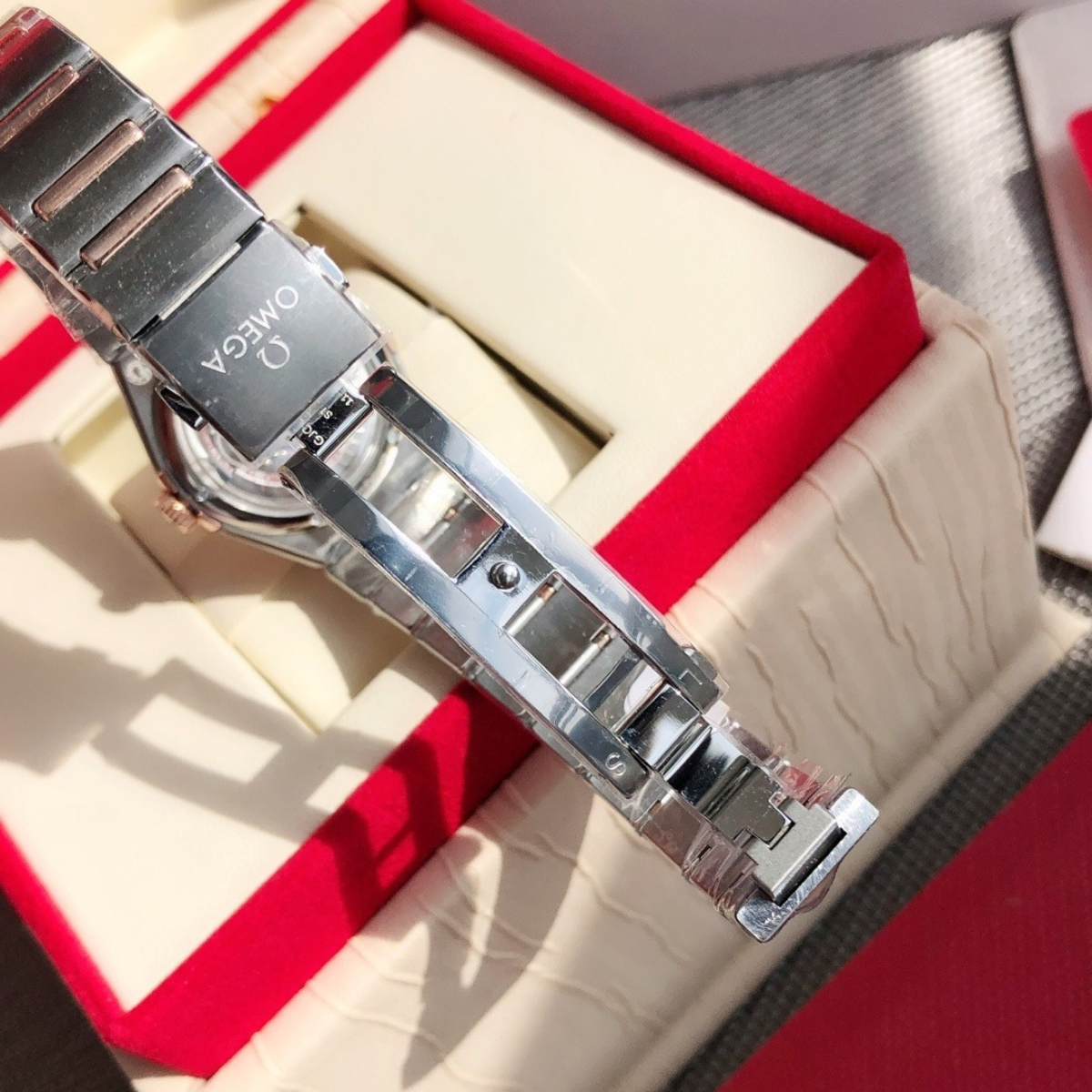 Omega Constellation Rose Gold Stainless Steel Watch