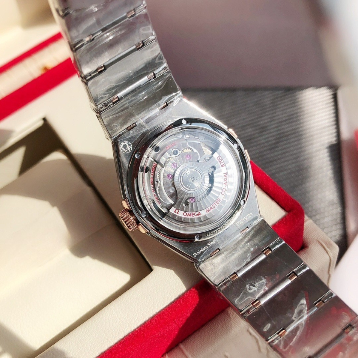 Omega Constellation Rose Gold Stainless Steel Watch