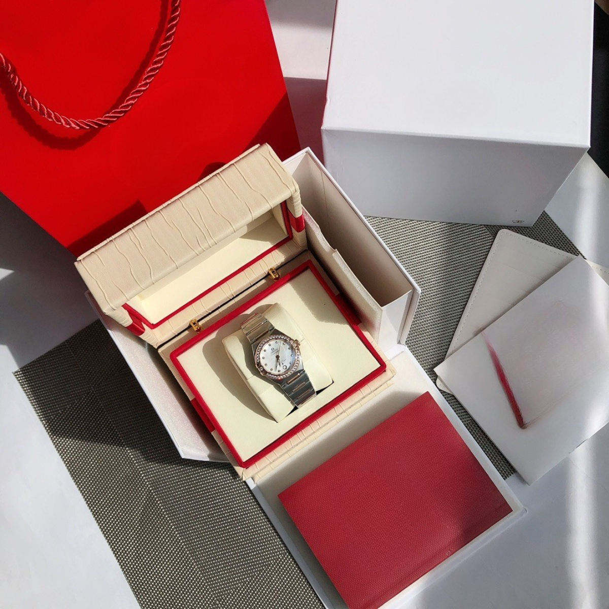 Omega Constellation Rose Gold Stainless Steel Watch