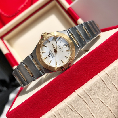 Omega Constellation Gold-Tone Stainless Steel Watch