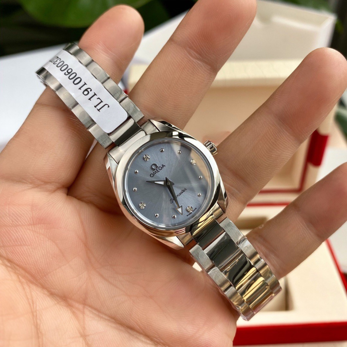 Omega Stainless Steel & Gold Watch