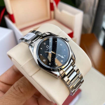 Omega Seamaster Ladies Black Dial Watch