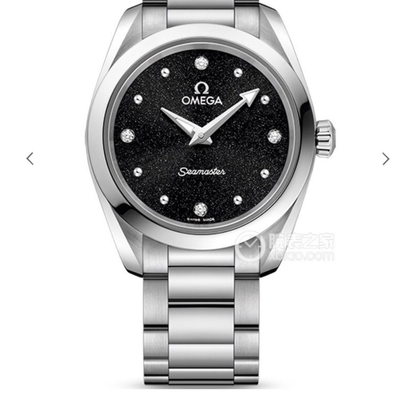 Omega Seamaster Ladies Black Dial Watch