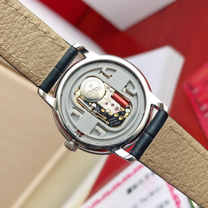 Omega Automatic Movement Leather Strap Watch