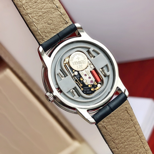 Omega Automatic Movement Leather Strap Watch